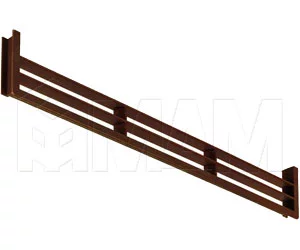 Вентиляционная решетка для цоколя, темно-коричневая: 90.449.MA