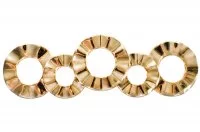 Ручка-скоба 128мм, отделка золото глянец