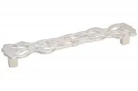 Ручка-скоба 160мм, отделка серебро