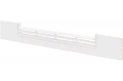 0419 Решётка вентиляционная для цоколя ПВХ H.100, L=600, белый (под покраску)