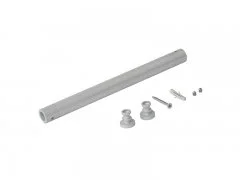 Ребро жесткости 235 мм, крепление профиль/стена CAFIM (комплект: труба + крепление), серебро