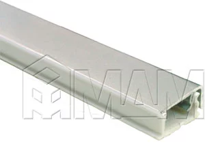 Плинтус алюминиевый прямоугольный горизонтальный L=4,2м, матовый: 62.0000.TR 4,2M