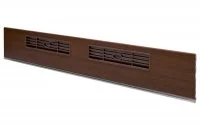 73 Решётка вентиляционная для цоколя ПВХ H.100, L=600, орех морёный