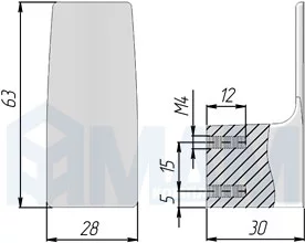 Alvero комплект для вешалки хром матовый z 6823 680 g6