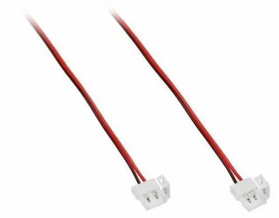 GTV: Соединитель (кабеля) к светодиодным лентам 8мм, провод 2 метра LD-ZTL82M-2N