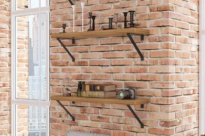 Менсолодержатель «Лофт-2», отделка черный бархат (матовый)