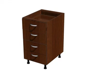 Корпус напольной тумбы, 4 ящика 450*560*720