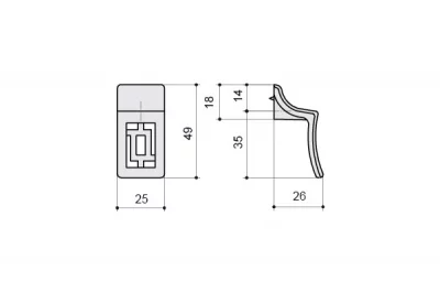 Ручка-кнопка, отделка бронза "Флоренция"