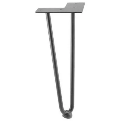 GTV: Ножка NM-ARTO-12-2R304 черный матовый, 2 прутка, D-12 мм, H-304: NM-ARTO-12-2R304-20M