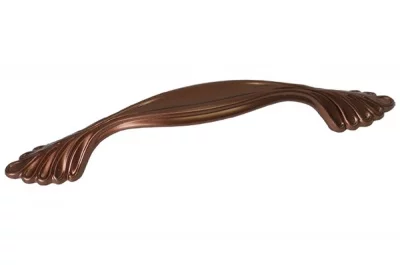 Ручка-скоба 128мм, отделка медь Сиена