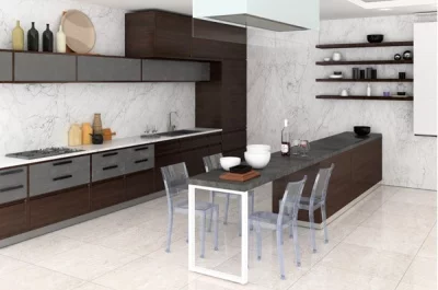 Опора для стола Мадрид l.595, h.820, отделка белый бархат (матовый)