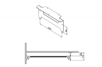 Дополнительное верхнее крепление (для рамок АТ-GS)