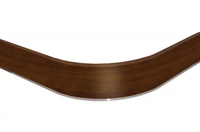 1565 Закругление универсальное для цоколя ПВХ Н.100, орех античный