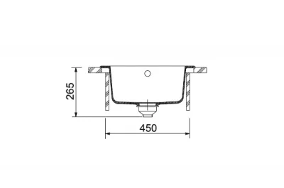 Мойка ROG 610-41, фрагранит бежевый, вентиль 3 1/2&quot; в комплекте