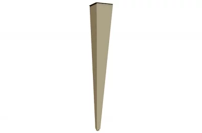 Нога для стола Милан, h.720, отделка золото (перламутр)