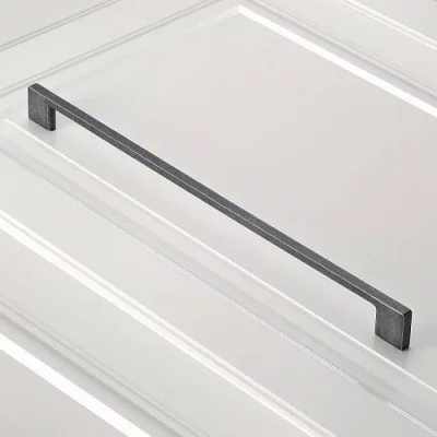 GTV: Ручка мебельная UZ 819 C=256, античная серебро UZ-819256-07