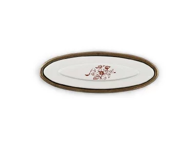 Ручка-кнопка FIRMAX, металл / керамика, бронза + фиалка