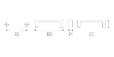 Giusti: Ручка металлическая классическая - WMN.712.096.00T5