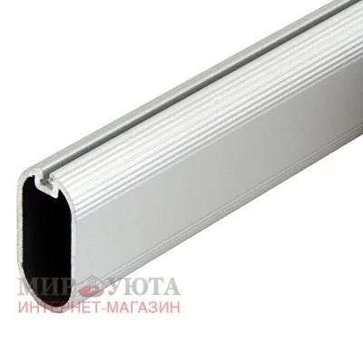 Штанга овальная 15х30, с пазом под демпфер, серебро, L-3000: TA02ALGR