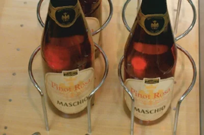 Набор держателей для 4 бутылок, отделка хром глянец