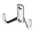 GTV: Мебельный крючок K23-E1, хром WZ-K23-E1-01