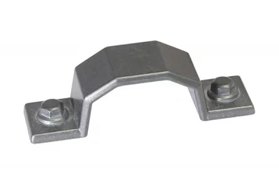 Ручка-скоба 64мм, отделка олово винтаж