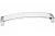 Ручка-скоба 224мм, отделка хром матовый + транспарент прозрачный