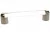 Ручка-скоба 128мм, отделка никель матовый + транспарент прозрачный