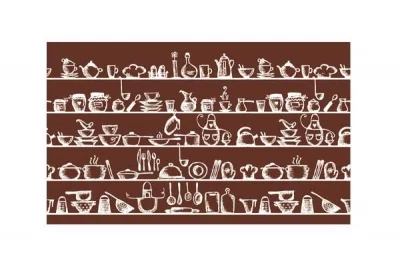 Стеновая панель Мокко, 900х540х6мм, стекло