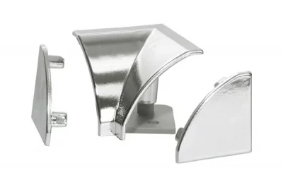 Комплект заглушек + уголок 90" внутренний, для бортика SH