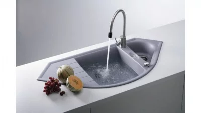 Schock: 700242 Мойка Genius 90С Cristalite, Цвет: лунный камень