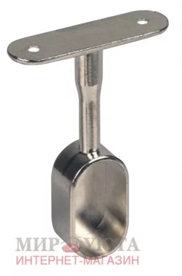 Штангодержатель для овальной штанги, закрытый никель: HA09 NI