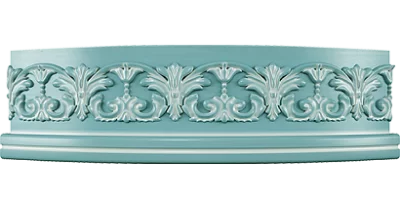 Планка подфризовая Премиум закругленная, коллекция Афродита