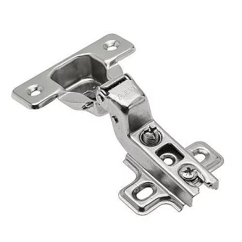 GTV: Петля внутренняя GTV Ø35 с ответной планкой H=0 без евро шурупа, сверление - 45мм вес-60 гр. ZP-BICN070BE