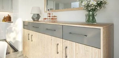 GTV: Ручка мебельная UZ 819 C=320, античная серебро UZ-819320-07