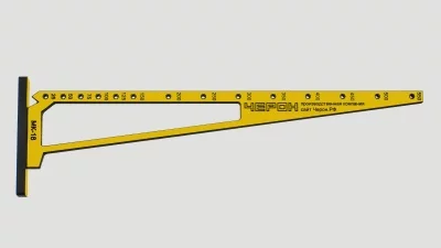 Черон: Мебельный кондуктор "угольник" шаг 25/50 диаметр втулки 5мм, МК-18