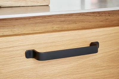 Ручка-скоба 128мм, отделка черный матовый: S530660128-99.1