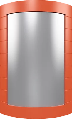 Фасад под стекло закругленный, коллекция Техно