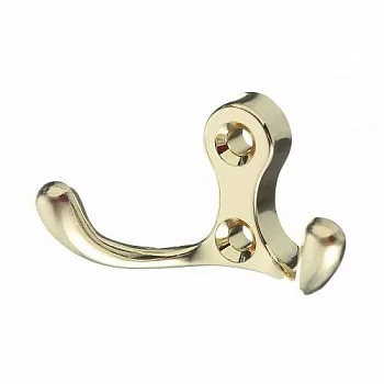 GTV: Мебельный крючок K-24 C0, золото WZ-C0-K24-03