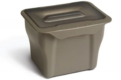 Контейнер (5л), пластик кварц серый с дымчато-серой крышкой