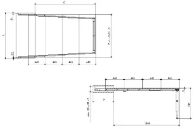 Система Mensola Party для базы 1200мм
