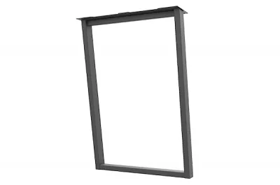 Опора для стола наклонная Фиджи, l.595, h.870, отделка черный бархат (матовый)