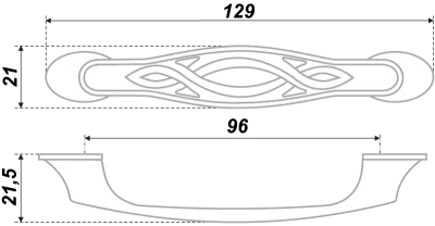 Boyard: Ручка мебельная RS407EAB.4/96