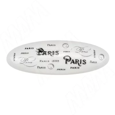 Ручка-скоба 96мм хром/керамика Paris: WMN.93.00.Q4.096.CR