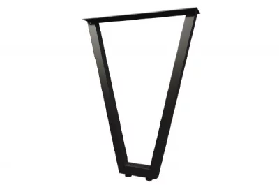 Опора для стола V-образная Лиссабон l.560, h.820, отделка черный бархат (матовый)