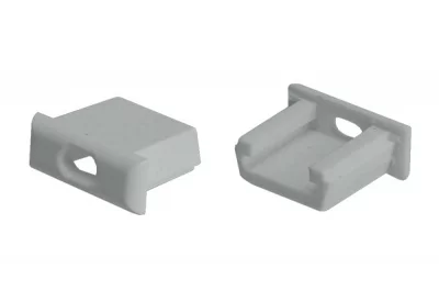 Заглушка с отверстием для профиля 1506, цвет серый