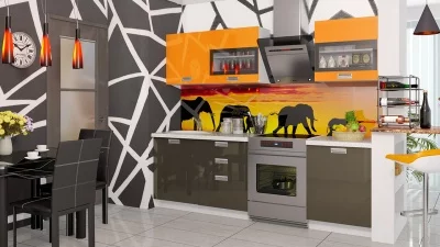 Кухонный гарнитур длиной - 240 см