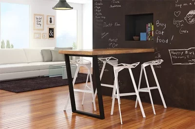 Опора для стола наклонная Фиджи, l.595, h.870, отделка черный бархат (матовый)