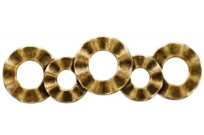 Ручка-скоба 128мм, отделка бронза античная "Флоренция"