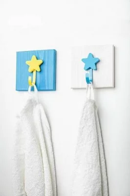 GTV: Крючок мебельный WM-STAR звезда, желтый: WM-STAR-ZT